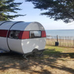 Rozložený karavan Beauer.