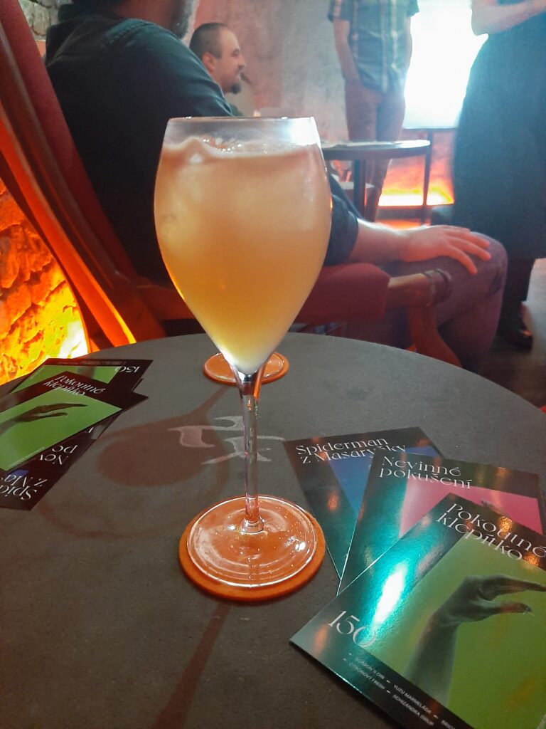 Tematický drink Spiderman z Masaryčky