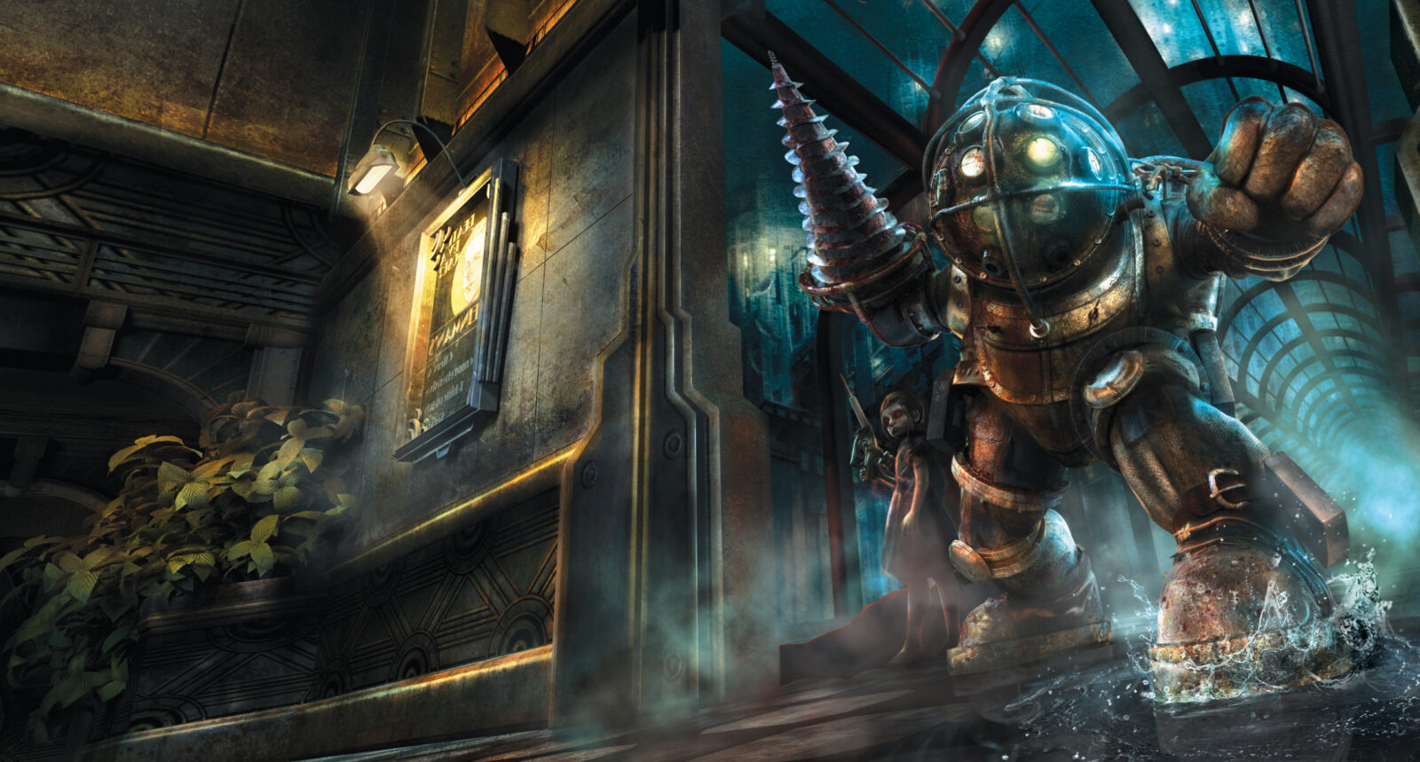 Postava Big Daddy ze hry Bioshock